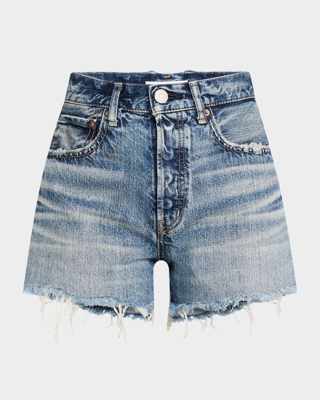 Brightwaters Frayed Denim Shorts